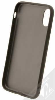 Karl Lagerfeld Karl and Choupette ochranný kryt s motivem pro Apple iPhone X (KLHCPXKICKC) černá (black) zepředu