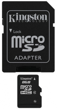 Kingston microSDHC 8GB paměťová karta paměťová karta a adaptér zapojení 2