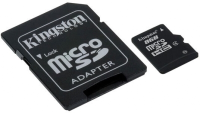 Kingston microSDHC 8GB paměťová karta paměťová karta a adaptér
