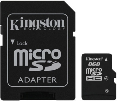 Kingston microSDHC 8GB paměťová karta