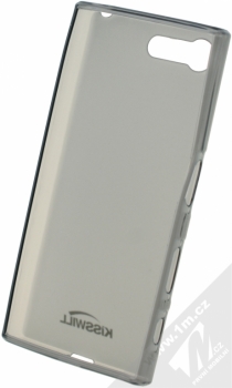 Kisswill TPU Open Face silikonové pouzdro pro Sony Xperia X Compact černá průhledná (black) zepředu