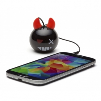 KitSound Mini Buddy Devil Bomb reproduktor pro mobilní telefon, mobil, smartphone - Ďábelská bomba černá (black)