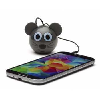KitSound Mini Buddy Mouse reproduktor pro mobilní telefon, mobil, smartphone - Myš šedá (grey)