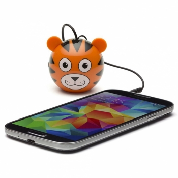 KitSound Mini Buddy Tiger reproduktor pro mobilní telefon, mobil, smartphone - Tygr oranžová (orange)