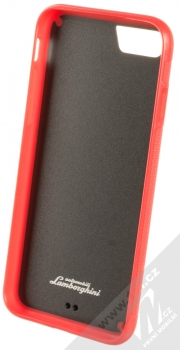 Lamborghini Sesto Elemento D3 Carbon ochranný kryt pro Apple iPhone 7, iPhone 8 (LB-TPUPCIP7-EL/D3-RD) červená černá (red carbon) zepředu