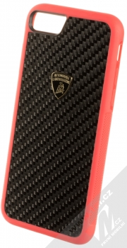 Lamborghini Sesto Elemento D3 Carbon ochranný kryt pro Apple iPhone 7, iPhone 8 (LB-TPUPCIP7-EL/D3-RD) červená černá (red carbon)