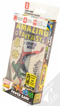 Lazerbuilt Marvel Comics Spider Man PowerBank záložní zdroj 2600mAh bílá (white) krabička