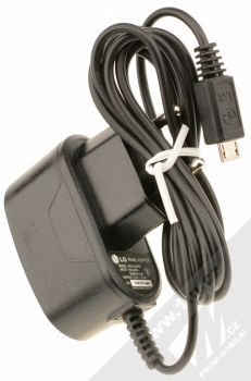 LG STA-U34ER originální nabíječka s microUSB konektorem (0.7A) černá (black) balení