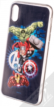 Marvel Avengers 001 TPU ochranný silikonový kryt s motivem pro Apple iPhone XS Max tmavě modrá (dark blue)