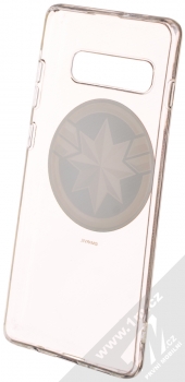 Marvel Kapitánka Marvel 016 TPU ochranný silikonový kryt s motivem pro Samsung Galaxy S10 Plus průhledná (transparent) zepředu