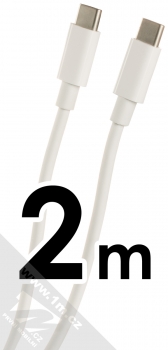 maXlife MXUC-05T USB Type-C kabel délky 2 metry bílá (white)