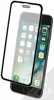 Mocolo Premium 3D Tempered Glass ochranné tvrzené sklo na kompletní displej pro Apple iPhone 6, iPhone 6S, iPhone 7, iPhone 8, iPhone SE (2020) černá (black) s telefonem