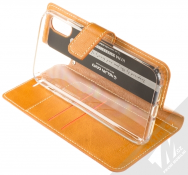 Molan Cano Issue Diary flipové pouzdro pro Apple iPhone XR hnědá (brown) stojánek