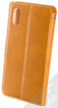 Molan Cano Issue Diary flipové pouzdro pro Apple iPhone XR hnědá (brown) zezadu
