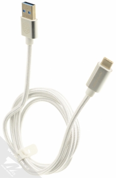 Nillkin Elite opletený USB 3.0 kabel s USB Type-C konektorem pro mobilní telefon, mobil, smartphone, tablet stříbrná (silver) balení