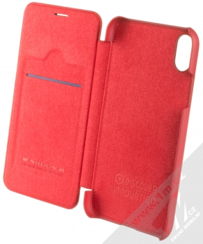 Nillkin Qin flipové pouzdro pro Apple iPhone XR červená (red) stojánek