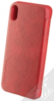 Nillkin Qin flipové pouzdro pro Apple iPhone XR červená (red) zezadu