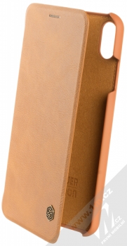 Nillkin Qin flipové pouzdro pro Apple iPhone XS Max hnědá (brown)