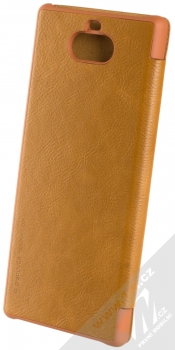 Nillkin Qin flipové pouzdro pro Sony Xperia 10 Plus hnědá (brown) zezadu