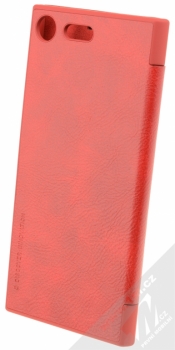 Nillkin Qin flipové pouzdro pro Sony Xperia XZ Premium červená (red) zezadu