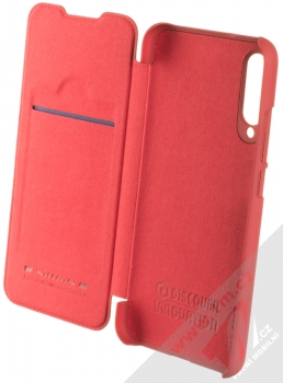 Nillkin Qin flipové pouzdro pro Xiaomi Mi A3 červená (red) otevřené