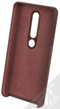 Nokia CC-505 Soft Touch Case originální ochranný kryt pro Nokia 6.1 tmavě červená (iron red) zepředu