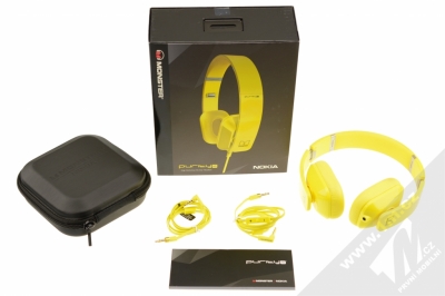 Nokia WH-930 Purity HD by Monster luxusní stereo sluchátka žlutá (yellow) balení
