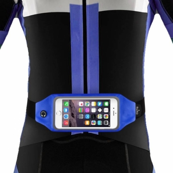 Puro Sport Belt Touch Screen sportovní pouzdro na pas pro mobilní telefon, mobil, smartphone modrá (blue)