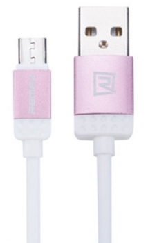 Remax Lovely designový USB kabel s microUSB konektorem pro mobilní telefon, mobil, smartphone růžová (pink)