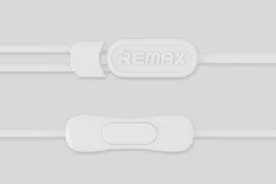 Remax RM-515 sluchátka s mikrofonem a ovladačem bílá (white)
