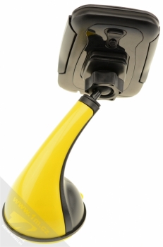 Remax RM-C04 univerzální držák do auta s přísavkou pro mobilní telefon, mobil, smartphone černo žlutá (black yellow) zezadu