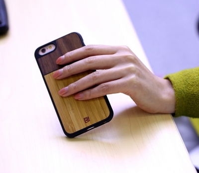 Remax Tanyet Bamboo dřevěný ochranný kryt pro Apple iPhone 6, iPhone 6S hnědá (brown)