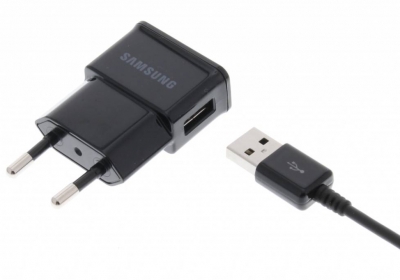 Samsung EP-TA12EBEU originální nabíječka 10W s USB výstupem 2A + Samsung ECB-DU4EBE USB kabel s microUSB konektorem černá (black) zapojení