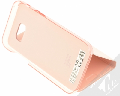 Samsung EF-CA520PP S-View Standing Cover originální flipové pouzdro pro Samsung Galaxy A5 (2017) růžová (pink) stojánek