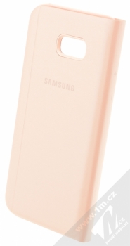 Samsung EF-CA520PP S-View Standing Cover originální flipové pouzdro pro Samsung Galaxy A5 (2017) růžová (pink) zezadu