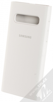 Samsung EF-NG973PW LED View Cover originální flipové pouzdro pro Samsung Galaxy S10 bílá (white) zezadu