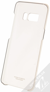 Samsung EF-QG950CF Clear Cover originální průhledný ochranný kryt pro Samsung Galaxy S8 zlatá průhledná (gold) zepředu