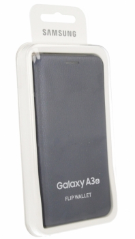 Samsung EF-WA310PB Flip Wallet PU kožené originální flipové pouzdro pro Samsung Galaxy A3 (2016) modrá (blue)