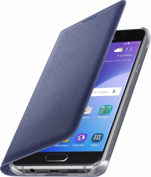 Samsung EF-WA310PB Flip Wallet PU kožené originální flipové pouzdro pro Samsung Galaxy A3 (2016) modrá (blue)