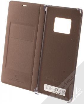 Samsung EF-WN960LA Leather Wallet Cover originální flipové pouzdro pro Samsung Galaxy Note 9 hnědá (brown) otevřené