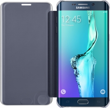 Samsung EF-ZG928CB Clear View Cover originální flipové pouzdro pro Samsung Galaxy S6 Edge+ černá (black)