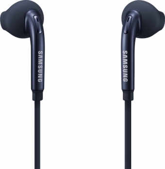 Samsung EO-EG920BB originální stereo headset s tlačítkem a konektorem Jack 3,5mm černo modrá (black) detail sluchátek