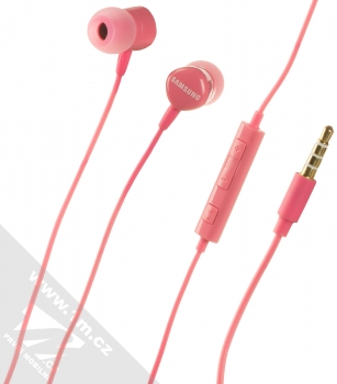 Samsung EO-HS1303P originální stereo headset s tlačítkem a konektorem Jack 3,5mm růžová (pink)