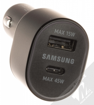 Samsung EP-L5300XBE Car Charger originální nabíječka do auta Super Fast Charging 2.0 s 2xUSB výstupem černá (black) konektory
