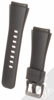 Samsung Strap silikonový pásek na zápěstí velikost S pro Samsung Galaxy Gear S3 Frontier černá (black) zezadu