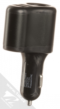 Setty RGS-01 nabíječka do auta s 1x CL a 2x USB výstupy černá (black) zezadu