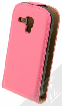 Sligo Elegance flipové pouzdro pro Samsung Galaxy S Duos, Galaxy S Duos 2, Galaxy Trend, Galaxy Trend Plus růžová (pink) zezadu