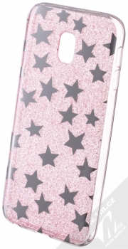 Sligo Glitter Stars třpytivý ochranný kryt pro Samsung Galaxy J3 (2017) růžová (pink)