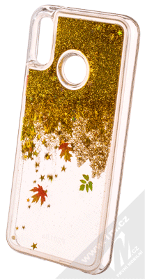 Sligo Liquid Glitter Autumn 2 ochranný kryt s přesýpacím efektem třpytek a s motivem pro Huawei P20 Lite zlatá (gold)