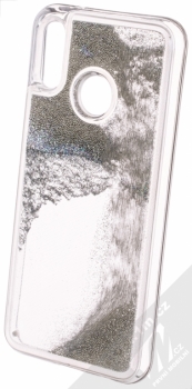 Sligo Liquid Pearl Full ochranný kryt s přesýpacím efektem třpytek pro Huawei P20 Lite stříbrná (silver) animace 1